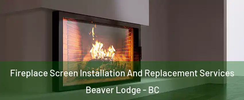 Fireplace Screen Installation And Replacement Services Beaver Lodge - BC