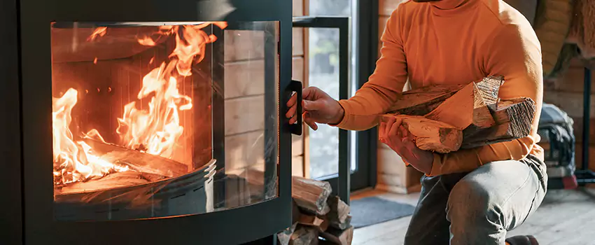 Residential Fireplace Ceramic Glass Installation in Campbell River, BC