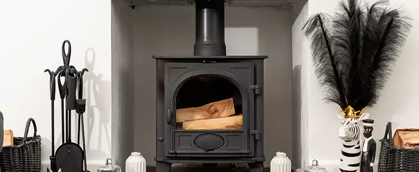 Thelin Hearth Products Providence Pellet Insert Fireplace Installation in Campbell River, BC