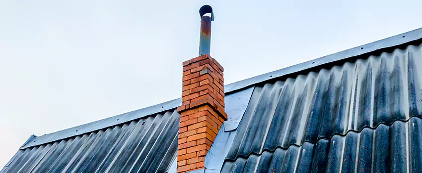 Aluminium Chimney Flashing Repair in Campbell River, BC