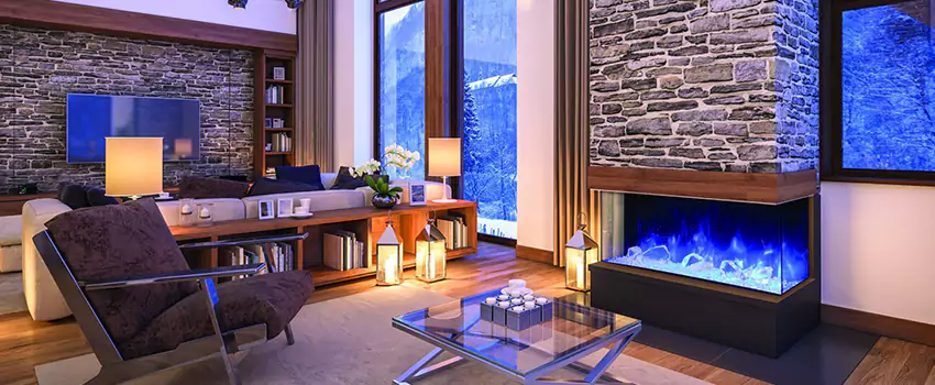 Dynamic Flame Color Fireplace Installation in Campbell River, BC