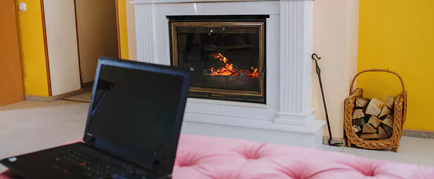 Valor Outdoor Gas Fireplace in Campbell River, British Columbia